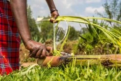 KAZI Home Goods Large Silver Blue Biko Round Basket 11 KAZI Home Goods Large Silver Blue Biko Round Basket