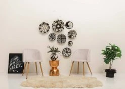 KAZI Home Goods Large Slate Hope Round Basket