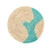 KAZI Home Goods Natural And Turquoise Plate 2 KAZI Home Goods Natural And Turquoise Plate