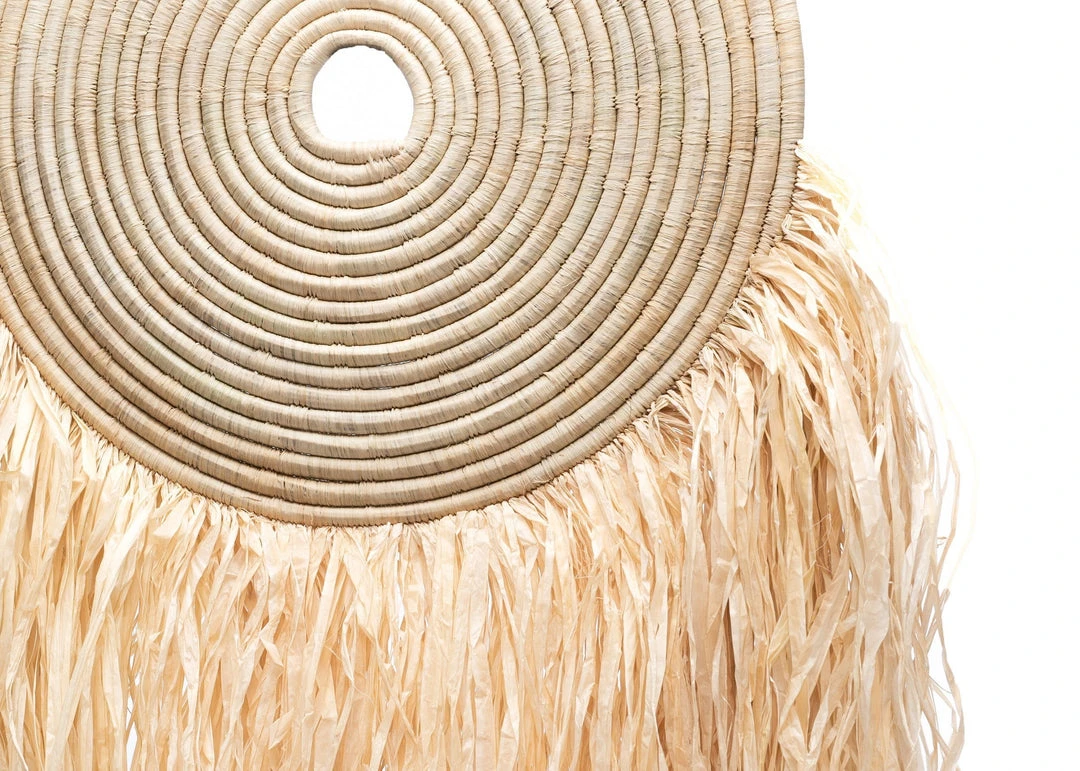 KAZI Medium Natural Woven Wall Disc Home Goods 4 KAZI Medium Natural Woven Wall Disc Home Goods