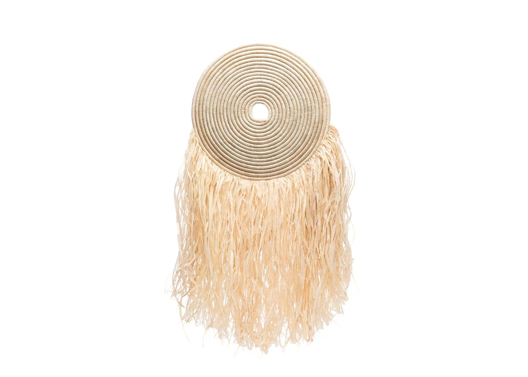 KAZI Medium Natural Woven Wall Disc Home Goods 3 KAZI Medium Natural Woven Wall Disc Home Goods