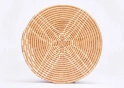 KAZI Large Tan Sanaa Woven Wall Plate Home Goods