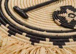 KAZI Home Goods Fringed Sun Mask Wall Art Disc