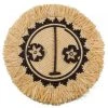 KAZI Home Goods Fringed Sun Mask Wall Art Disc