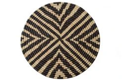 KAZI Black + Natural Geo Wall Basket