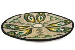 KAZI Home Goods Extra Large Ivy Fleur Plate Woven Wall Plate