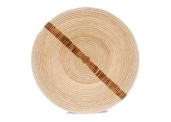 KAZI Staff Favorites Jumbo Banana Leaf Stripe Wall Plate