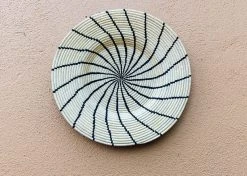 KAZI Jumbo Black Shujaa Woven Wall Plate Home Goods 10 KAZI Jumbo Black Shujaa Woven Wall Plate Home Goods