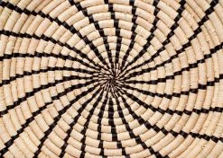 KAZI Jumbo Black Shujaa Woven Wall Plate Home Goods 11 KAZI Jumbo Black Shujaa Woven Wall Plate Home Goods