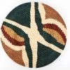 KAZI Home Goods Jumbo Forest Green + Burgundy Tabia Woven Wall Plate 2 KAZI Home Goods Jumbo Forest Green + Burgundy Tabia Woven Wall Plate