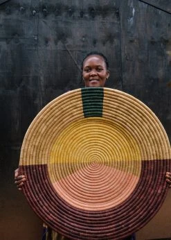 KAZI Jumbo Multicolor Abstract Wall Basket Home Goods