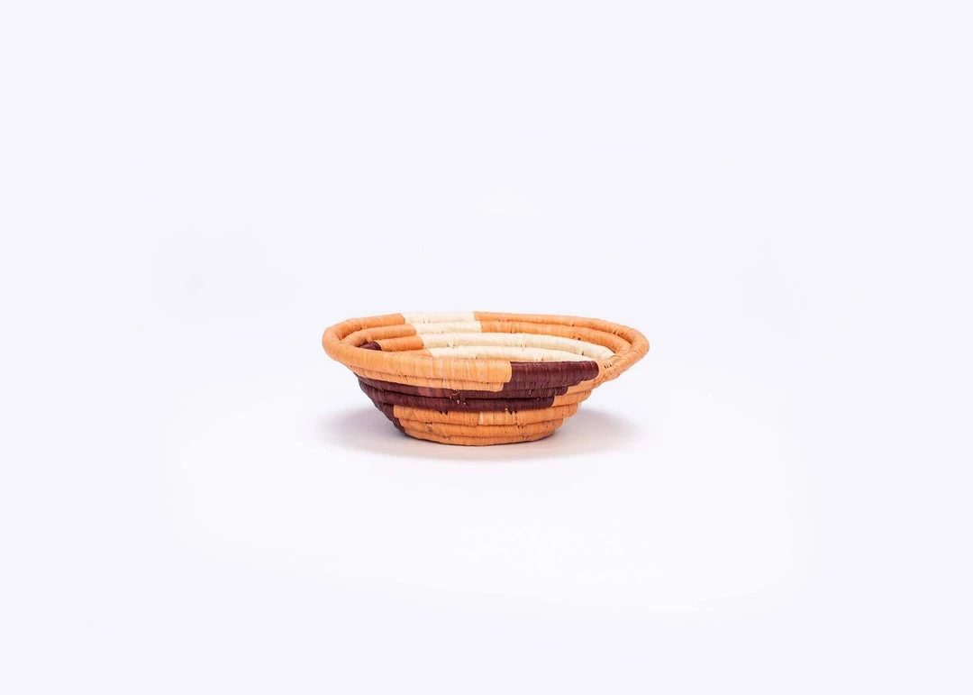 KAZI Small Amber Msanii Round Basket 5 KAZI Small Amber Msanii Round Basket