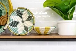 KAZI Home Goods Small Bayou Hope Round Basket