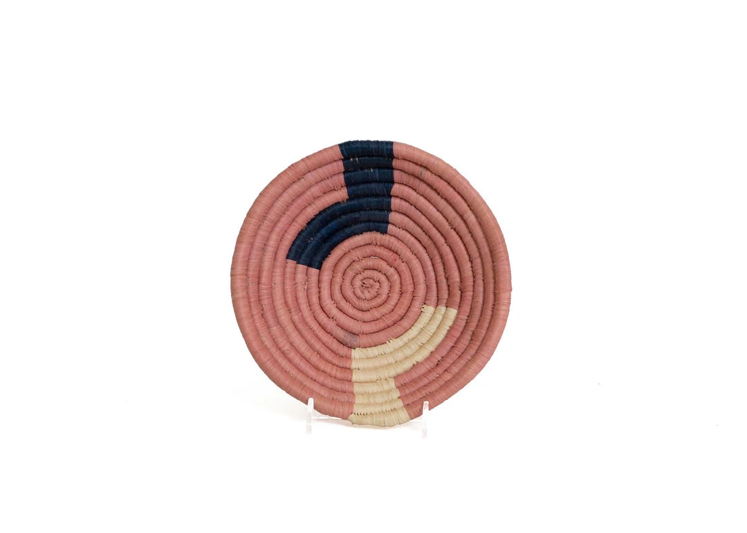 KAZI Home Goods Small Blossom Mnara Round Basket 3 KAZI Home Goods Small Blossom Mnara Round Basket