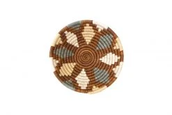 KAZI Home Goods Small Cocoa + Gray Jadi Round Basket