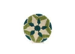 KAZI Small Pastel Green Round Basket Home Goods