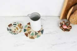 KAZI Small Shades Of Sand Mtoto Round Basket