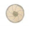 KAZI Small Spiral Metallic Gold Round Basket Home Goods