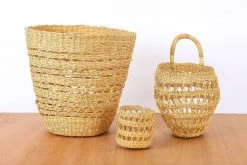 KAZI Home Goods All Natural Lace Hanging Basket