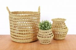 KAZI All Natural Lace Storage Basket Home Goods