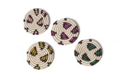 KAZI Animal Print Neon Coaster Set Home Goods