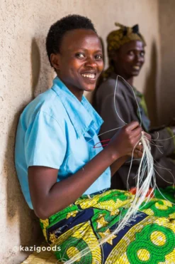 KAZI Fair Trade Banded Planter Ornament