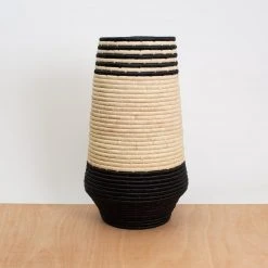 KAZI Black Daria Vase Home Goods