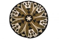 KAZI Home Goods Black Fleur Plate