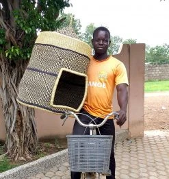 KAZI Pet Accessories Black + Natural Tall Pet Hut