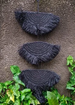 KAZI Home Goods Black Raffia Parade Mobile