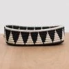 KAZI Home Goods Black + White Tofali Oval Basket