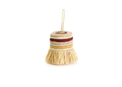 KAZI Blossom Striped Fringed Ornament