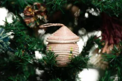 KAZI Blush Egg Shaped Box Ornament