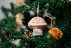 KAZI Blush Mushroom Ornament 6 KAZI Blush Mushroom Ornament