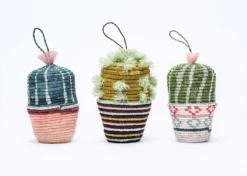 KAZI Fair Trade Cactus Planter Ornament 1
