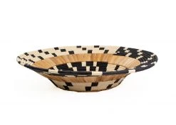 KAZI Home Goods Checkered Banana Bark Jumbo Bowl
