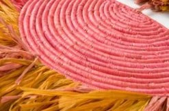 KAZI Home Goods Coral Sunset Raffia Parade Mobile 10 KAZI Home Goods Coral Sunset Raffia Parade Mobile