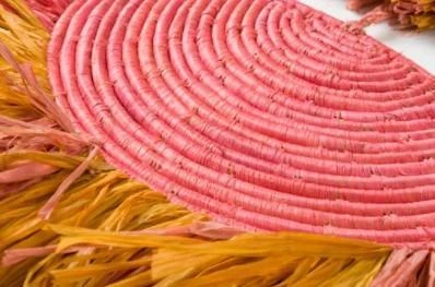 KAZI Home Goods Coral Sunset Raffia Parade Mobile 5 KAZI Home Goods Coral Sunset Raffia Parade Mobile