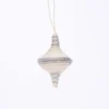 KAZI Diamond Shape Silver Metallic Ornament