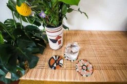 KAZI Dusty Peach Nyota Coasters Home Goods