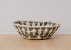 KAZI Extra Large Soft Gold Intore Wall Basket