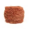 KAZI Fringed Peach Stool With Frame