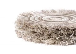 KAZI Fringed Taupe Geo Coasters Home Goods