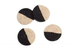 KAZI Half Moon Raffia Coasters Best Sellers