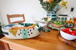 KAZI Ivy + Blush Biko Oval Basket