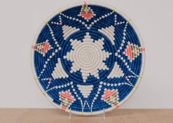 KAZI Jumbo Lake + Peach Pink Intore Wall Bowl Home Goods