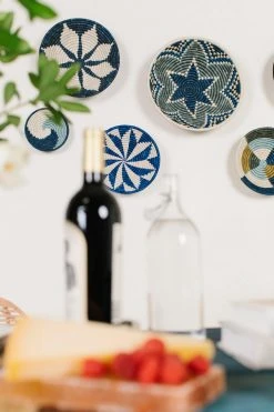 KAZI Large Blue Night Hope Wall Basket