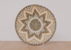 KAZI Home Goods Large Gold Hope Wall Basket