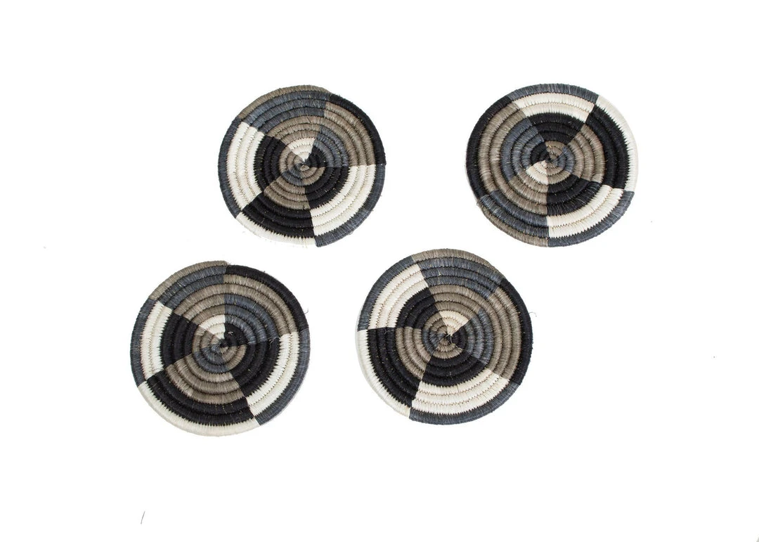 KAZI Light Taupe Jua Coasters 3 KAZI Light Taupe Jua Coasters