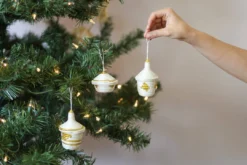 KAZI Metallic Gold Fete Ornament Set